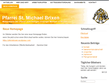 Tablet Screenshot of pfarrei-brixen.it